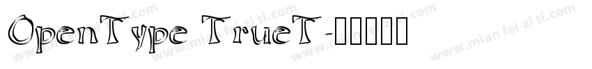 OpenType TrueT字体转换